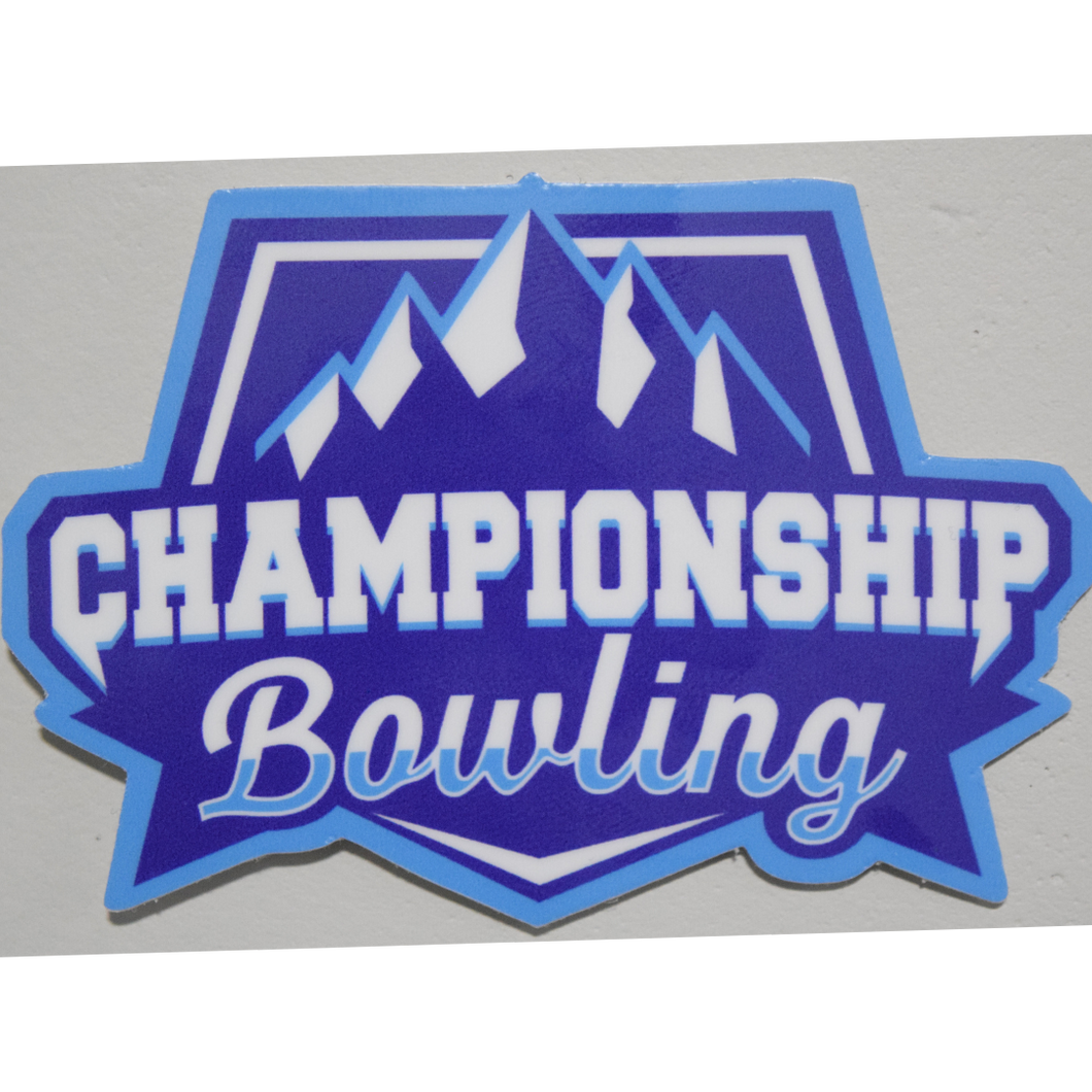 Championship Bowling Alternate Logo Sticker